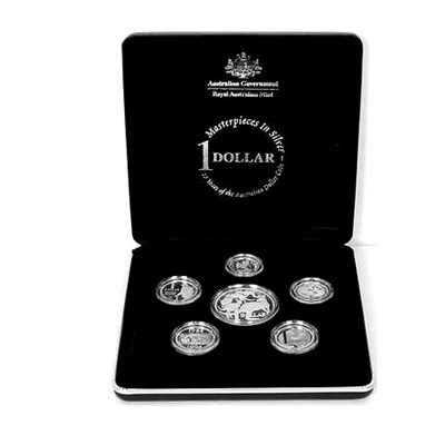 2004 Masterpieces in Silver Six Coin Collection - Click Image to Close